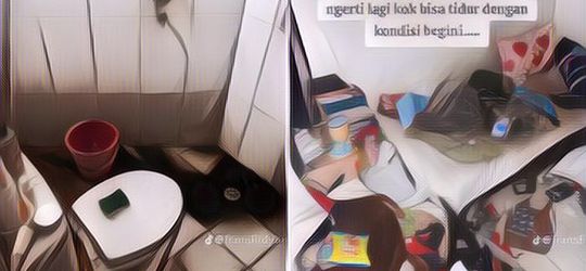 Duh, Kamar Kos Ini Penuh dengan Sampah Berserakan, Penghuninya Malah Tetap Santai