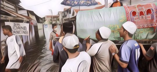 Heboh Jenazah Dikubur Warga di Lubang Kuburan Penuh Air, Warganet Sorot Perjuangan Penggali TPA