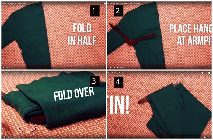 4. Melipat sweater