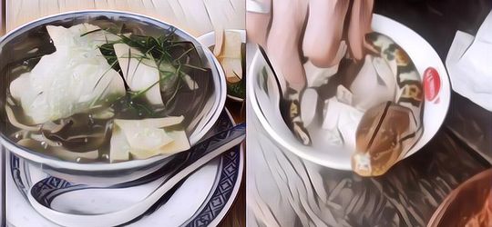 Viral Video Kakek Asyik Santap Sup Daging Ular, Kepala Menyumbul Di Mangkuknya Bikin Mual