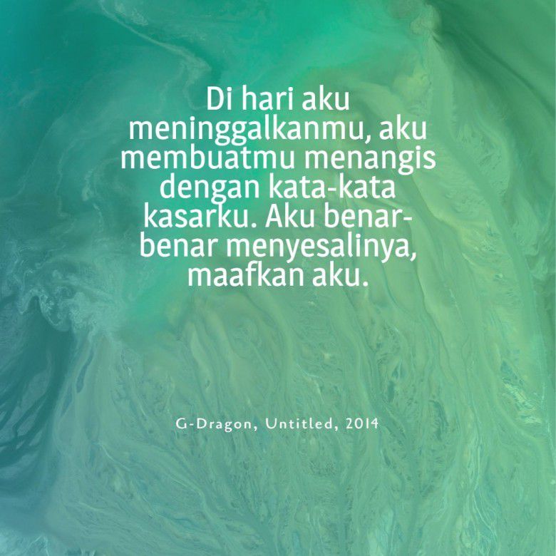 Hanya sesal yang tersisa karena kamu meninggalkannya.