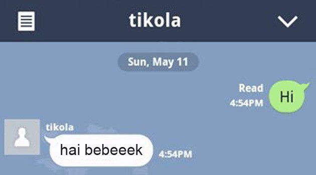 1. Udah pake panggilan spesial