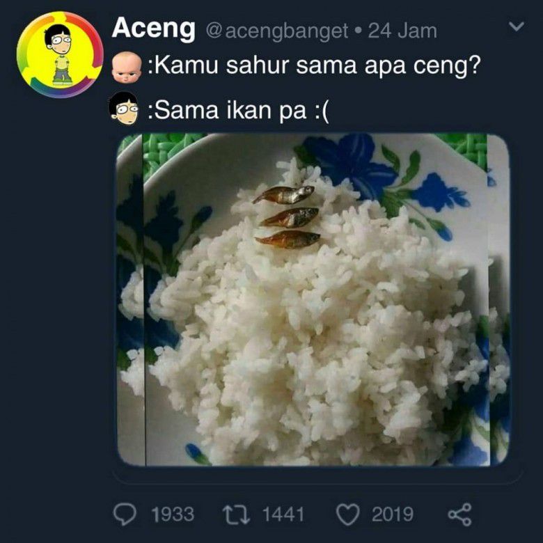 7. Iya sih pake ikan, tapi ukurannya itu loh..
