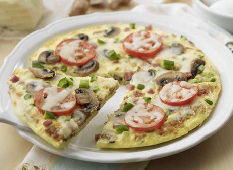 Telur dadar pizza