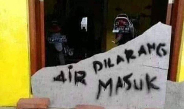 4. Larangan Air Masuk.