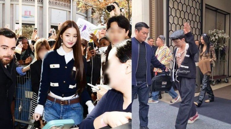 # Jang Wonyoung dan G-Dragon Mengenakan Pakaian yang Berbeda