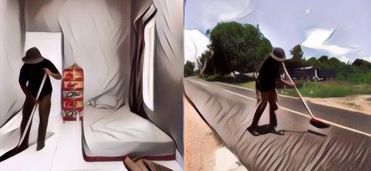 Ada-Ada Saja, Pria Ini Viral Karena Bikin Konten Lagi Menyapu Kamar hingga Menyapu Jalan Raya