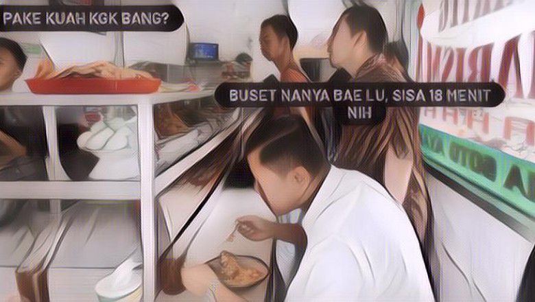 Meme Makan 20 Menit yang Kocak Banget, Semua Gara-Gara PPKM Nih!