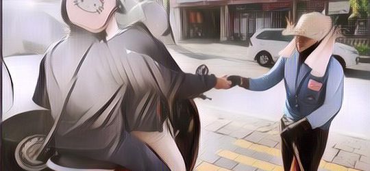 Cantik-Cantik Jadi Tukang Parkir, Wanita Ini Cari Uang untuk Kesembuhan Suami