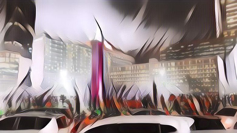 Lampu Bundaran HI Jadi Korban Pesta Pendukung Persija, The Jakmania