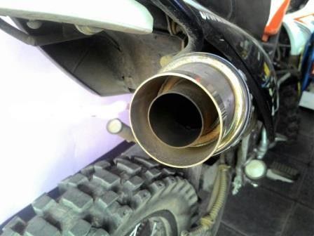 3. Dengan Gunakan Pipa Penghubung Baru Di Dalam Knalpot