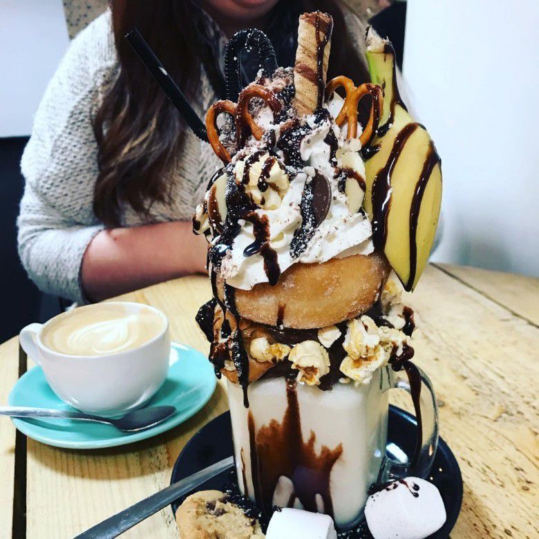 1. Doughnut milkshake