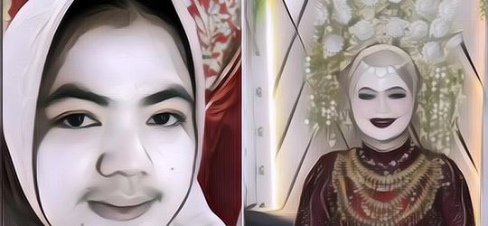Heboh Ada Pengantin Wanita Berkumis, Hasil Makeupnya Bikin Takjub