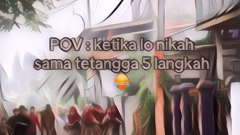 Viral Wanita Menikah Bertemu Jodohnya Hanya Lima Langkah dari Rumah