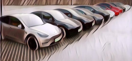 Unik Banget! di Sebuah Kota di Pegunungan Kecil di China, Warganya Menggunakan Mobil Tesla untuk Dagang!