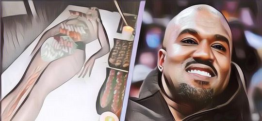 Bikin Kontroversi, Kanye West Sajikan Menu Sushi di Atas Tubuh Wanita Telanjang