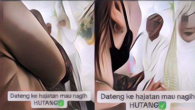 Viral Wanita Ini Datang Kondangan Sambil Nekat Tagih Utang ke Pengantin