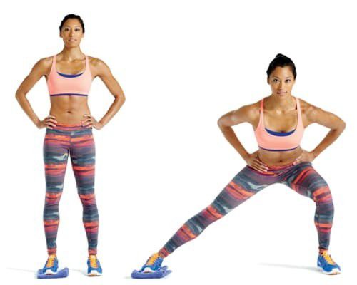 1. Gerakan Lateral Lunges