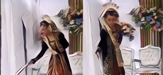 Lucu Banget! Pengantin Ini Nikahan Malah Sibuk Nyapu Pelaminan