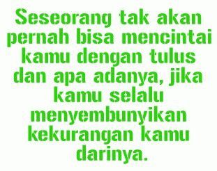 Untuk itu, jadilah sosok yang apa adanya di depan orang yang kamu cintai, ya.