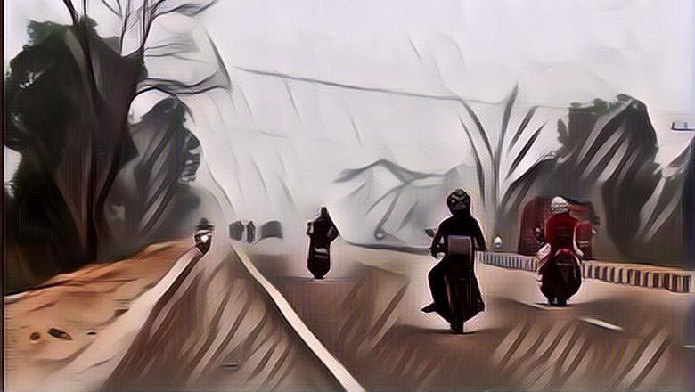 Video Kabut Riau Parah Hingga Ibu-Ibu Hampir Pingsan Saat Naik Motor