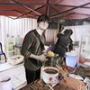 Berasa Dijualin Lee Min Ho, Penjual Nasi Kuning Asal Samarinda Ini Viral