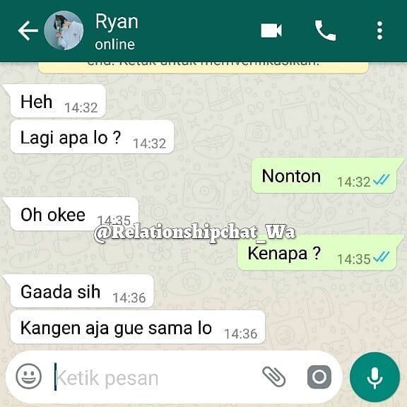 4. Kalo di chat begini trus harus dibales apa ya?