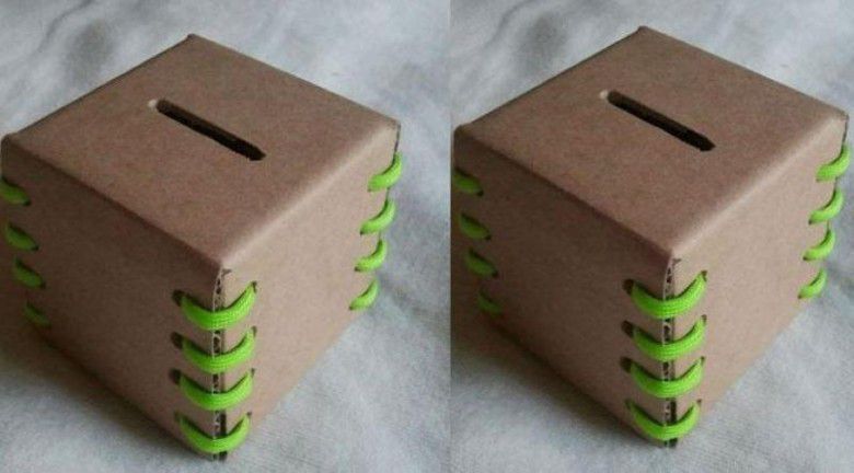 Celengan Dari Kardus Bekas