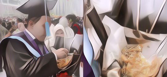 Kocak! Mahasiswa Ini Dapat Buket Nasi Warteg Saat Wisuda