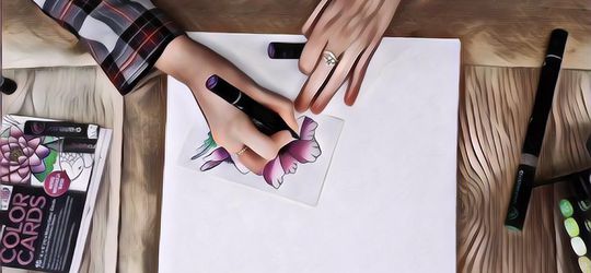 Cara Mewarnai Gradasi Bunga dengan Crayon Biar Jadi Indah dan Menarik