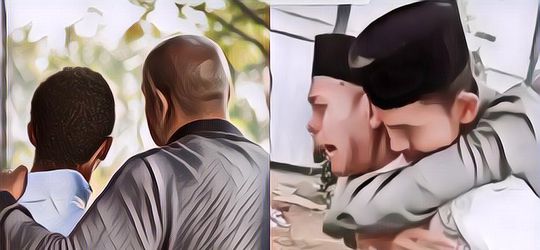 Viral! Ayah Gendong Anaknya Yang Jadi Penghafal Alquran, Sambil Nangis Singung Soal Surga