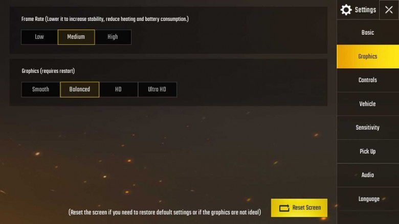 Setting PUBG yang sesuai
