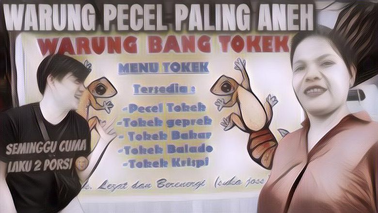Viral! Warung Jual Aneka Makanan dari Tokek, Ini Faktanya