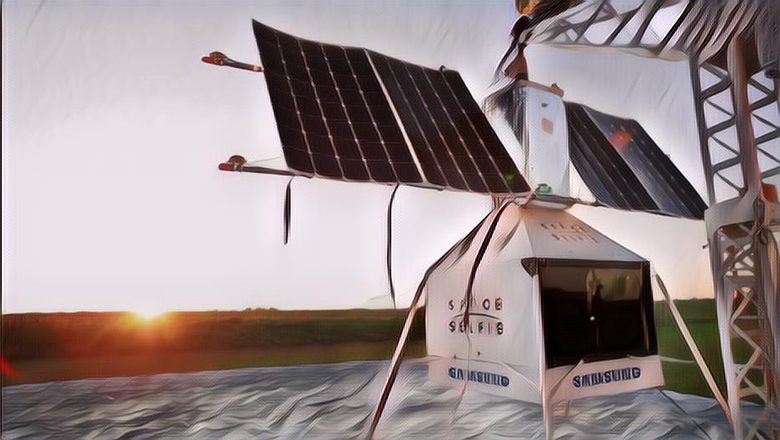 Balon Iklan Samsung Jatuh di Halaman Rumah Orang