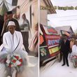 Heboh Pasangan Berjodoh Hanya 5 Langkah dari Rumah, Sang Pengantin Diarak Pakai Gerobak